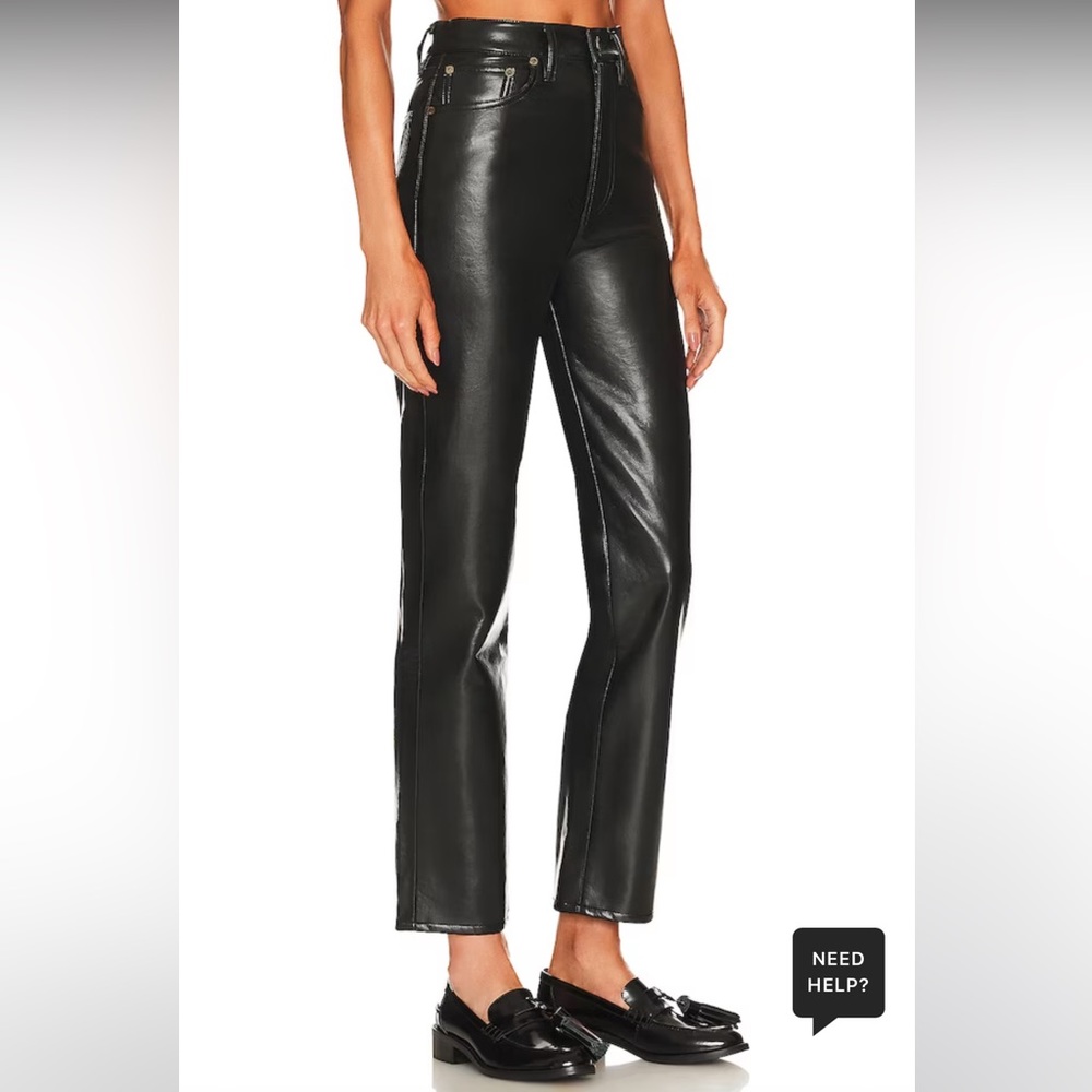 AGOLDE 90s Fitted Recycled Leather Pants sz 27